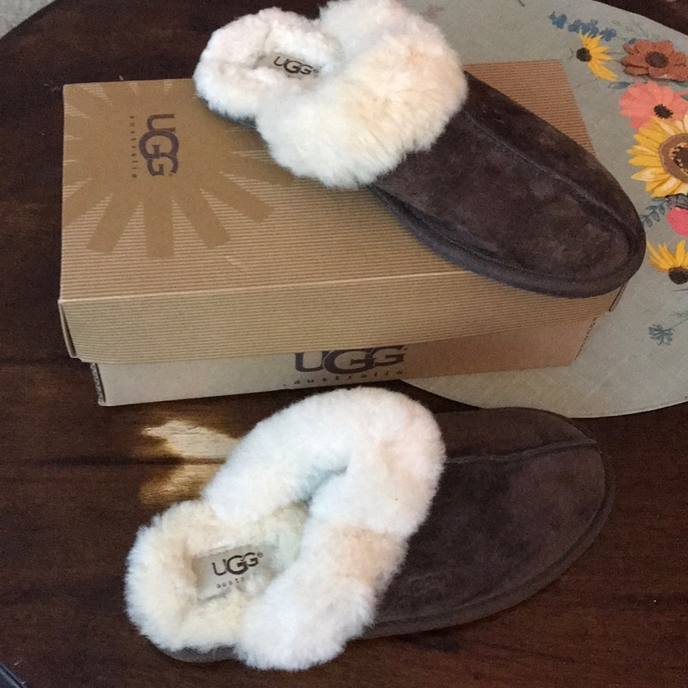 Brown Ugg slippers